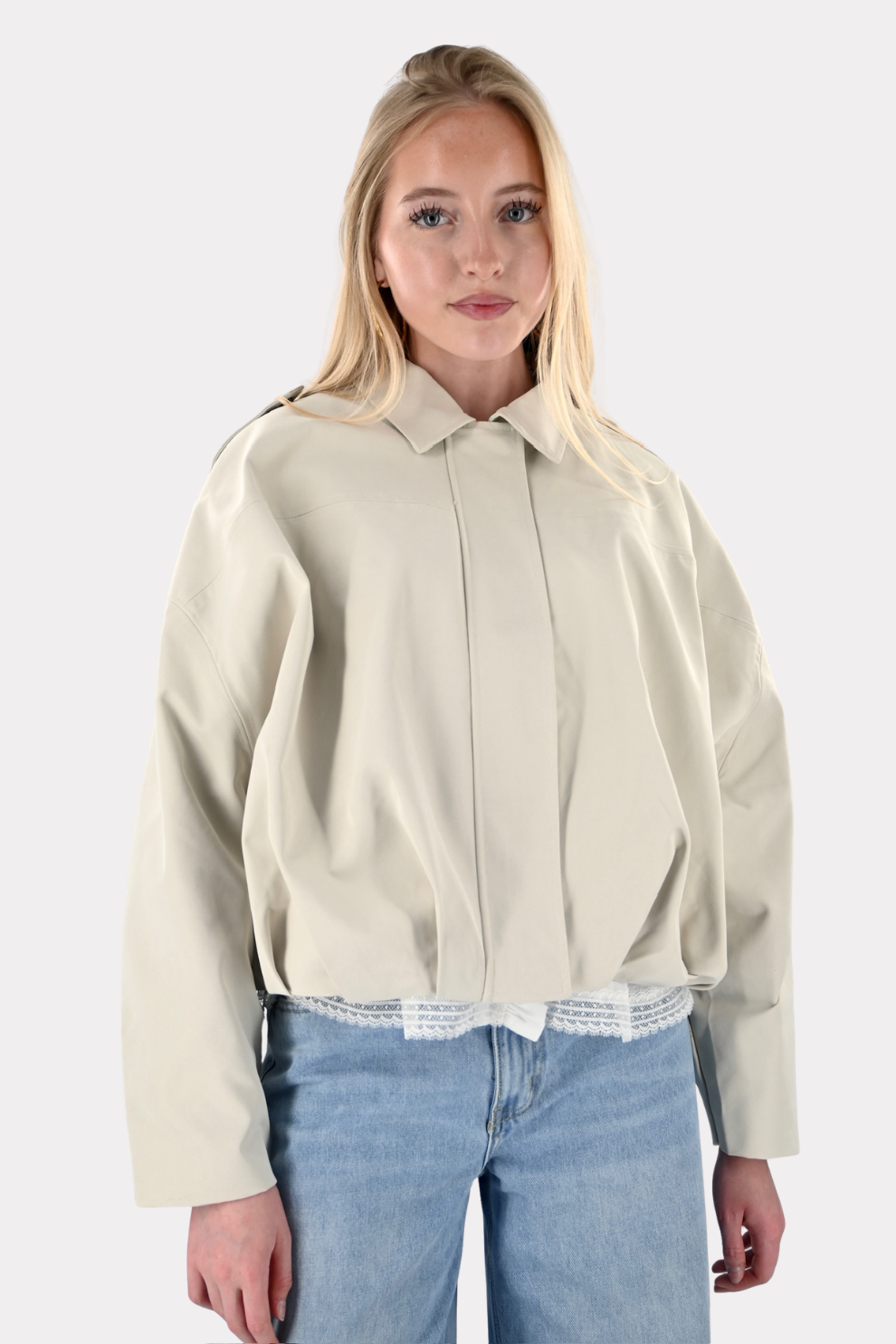 Saar jacket trenchcoat - beige - Fashiontiger 9