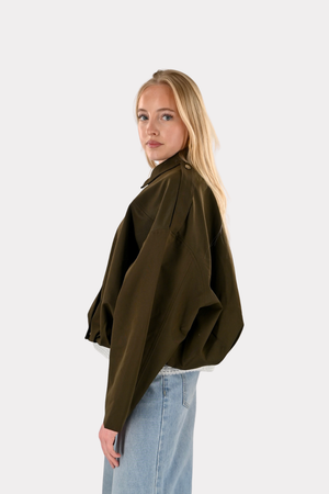 Saar jacket trench coat - brown - Fashiontiger 4