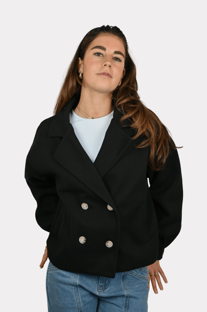 Scandi jacket - zwart - 2