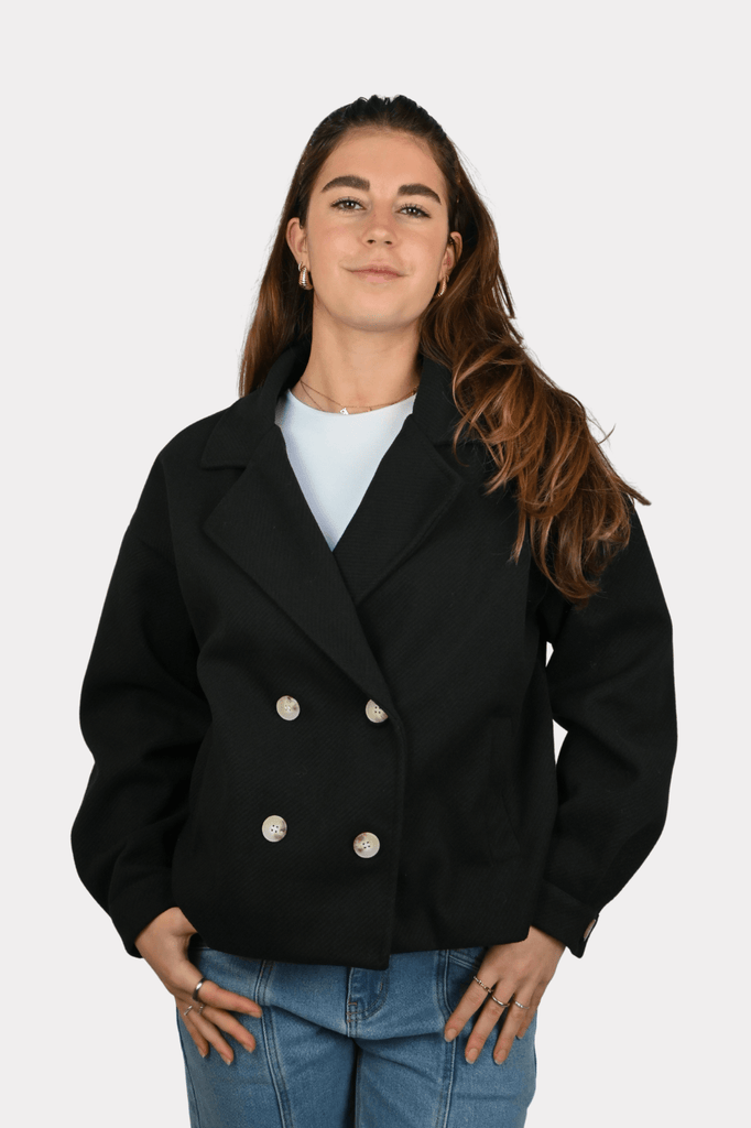 Scandi jacket - zwart - 4