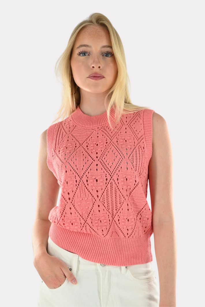 Seashell top - pink - Fashiontiger 2
