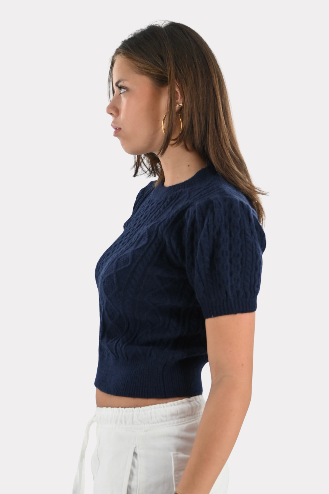 Sofie top - navy - fashiontiger 4