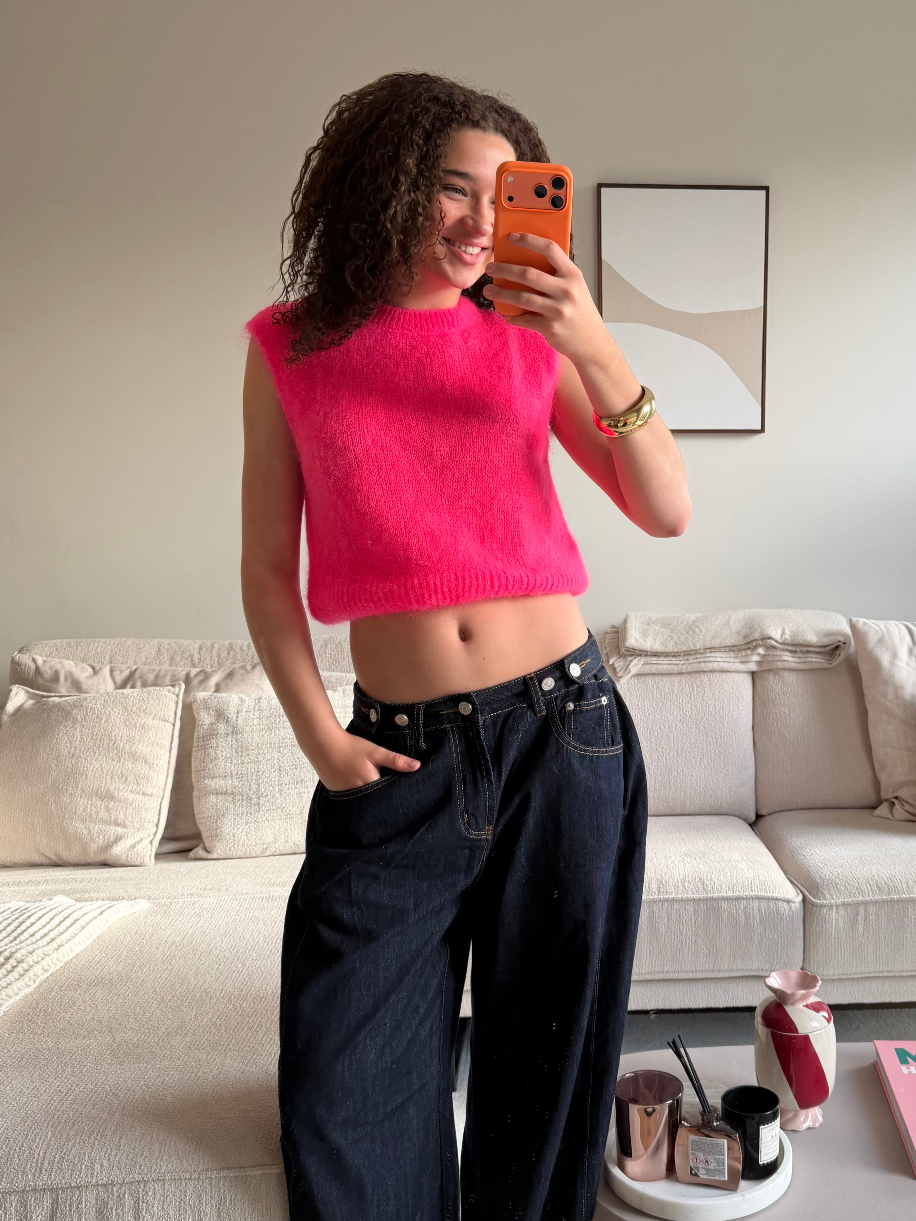 Soft classic knit  - koraal - Fashiontiger 3