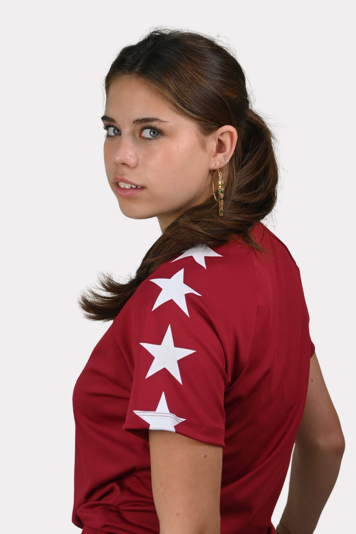 alt
Starry Sportshirt - bordeaux/weiß - 1
