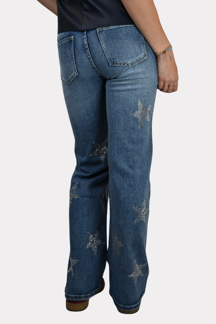 Starry stras jeans - 4