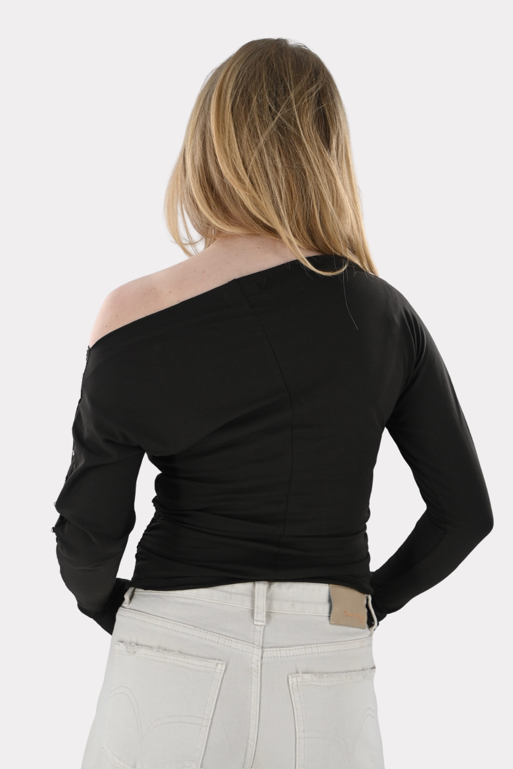 Studded longsleeve shirt - bruin - Fashiontiger 5