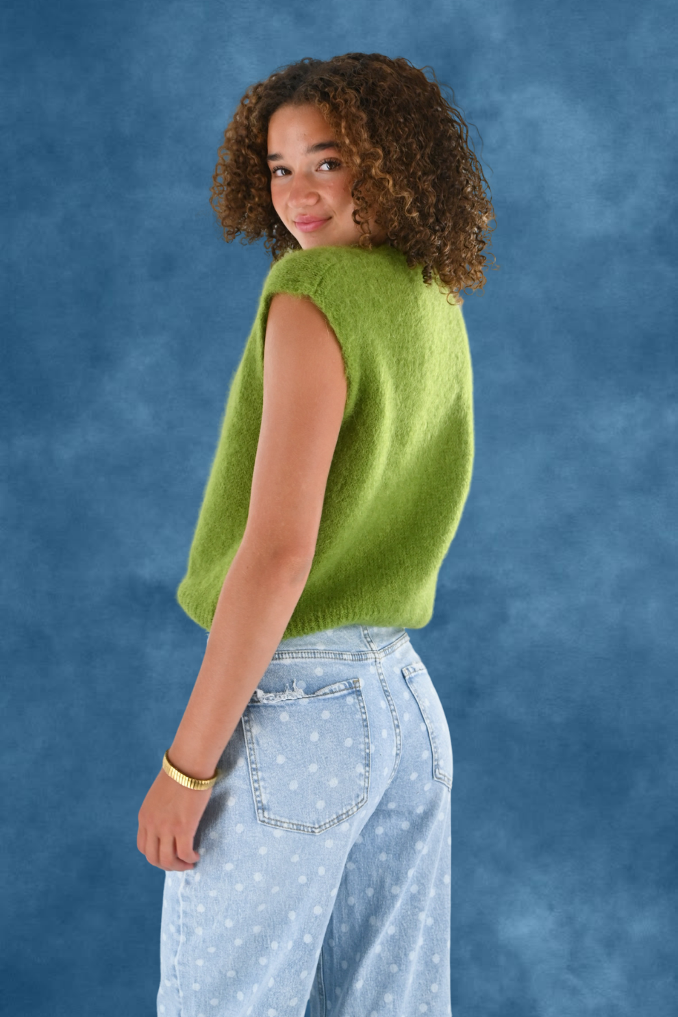 Super soft knit  - salie groen - Fashiontiger 2