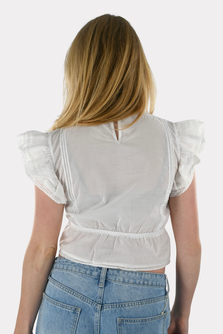 Sweet Blossom-Bluse - weiß - Fashiontiger 3