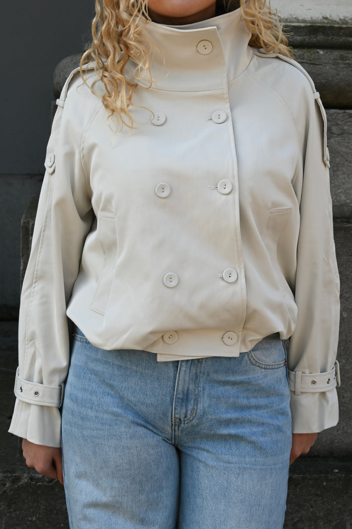 Veste trench - beige - Fashiontiger 4