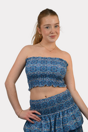 Tulum tube top blue 5