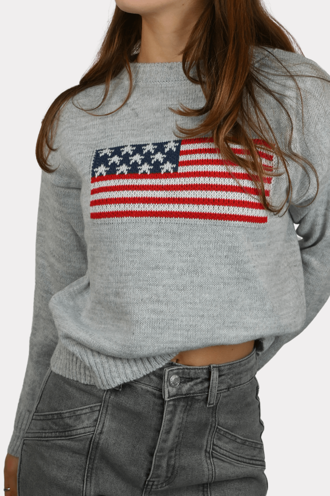 USA sweater - grijs - 2