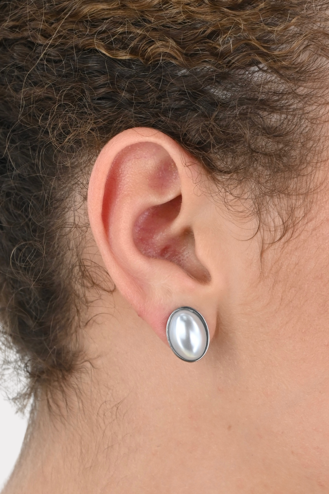 Vintage pearl earrings - zilver 2