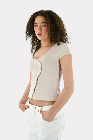 Wolly-Sommertop - Creme - Fashiontiger 7