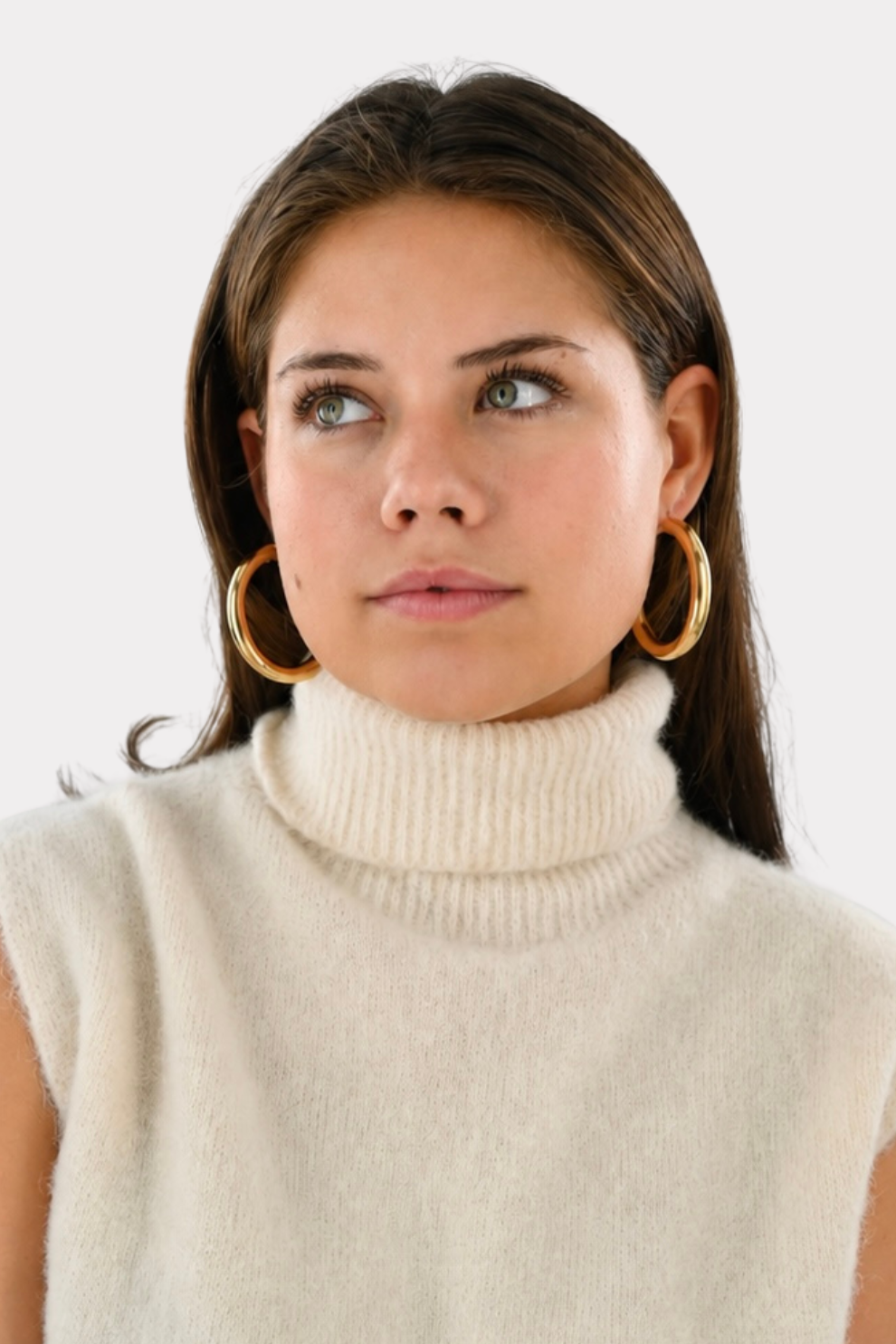 Basic Creolen mittel - gold