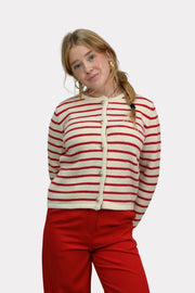 bodille-cardigan-striped-beige-rood-fashiontiger-1