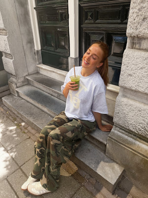 Camo-Jeans - grün