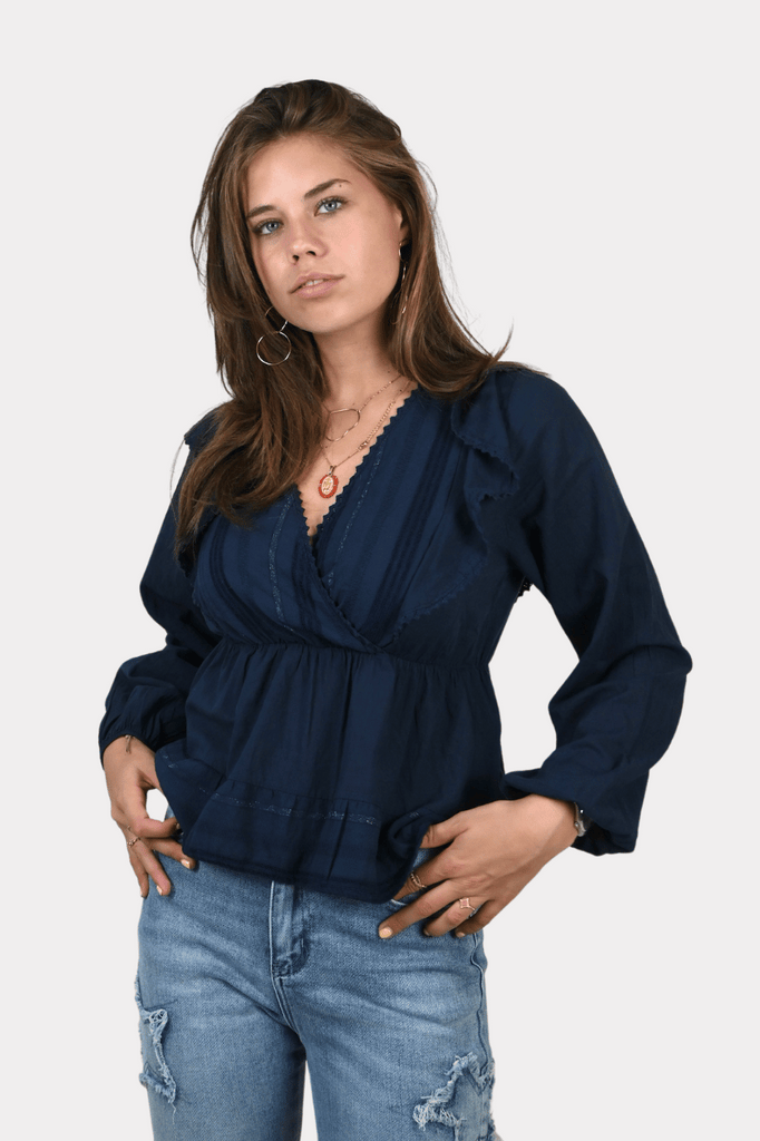 Holly blouse - navy