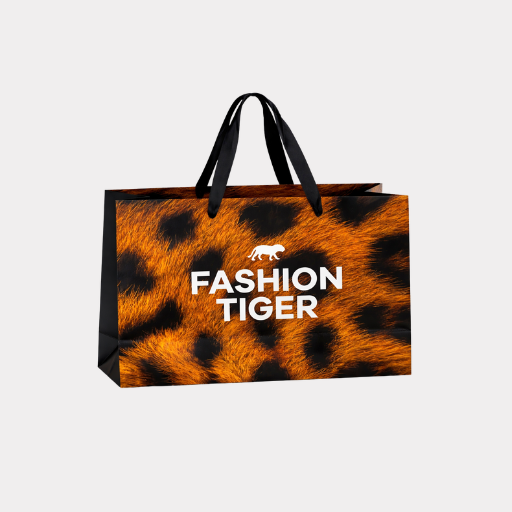 FT shopping bag small - tiger - 30x22x12