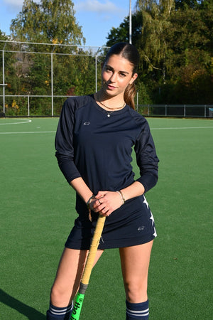 jupe sport étoilée bleu marine Fashiontiger 1